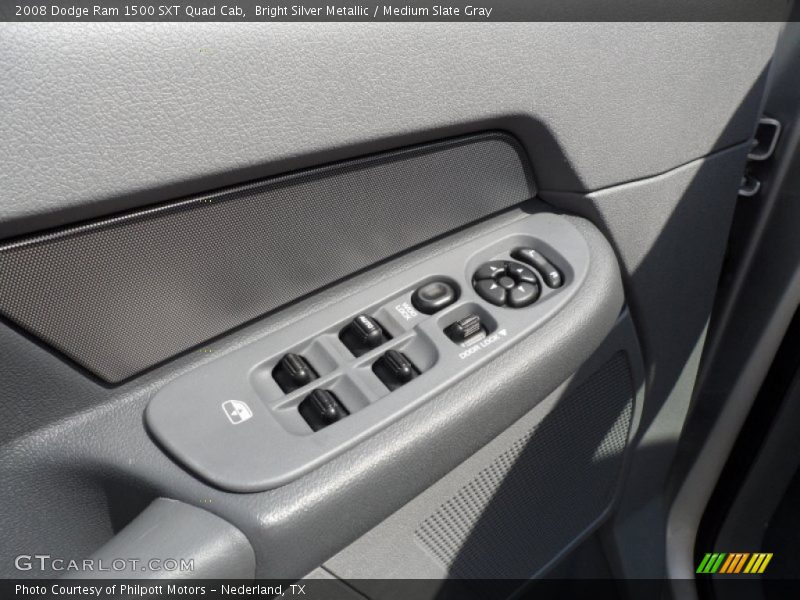 Bright Silver Metallic / Medium Slate Gray 2008 Dodge Ram 1500 SXT Quad Cab