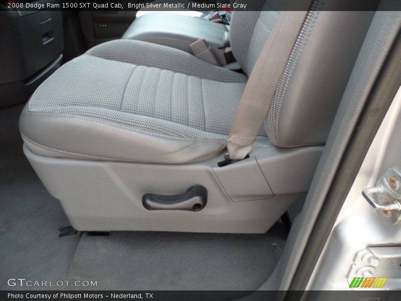 Bright Silver Metallic / Medium Slate Gray 2008 Dodge Ram 1500 SXT Quad Cab