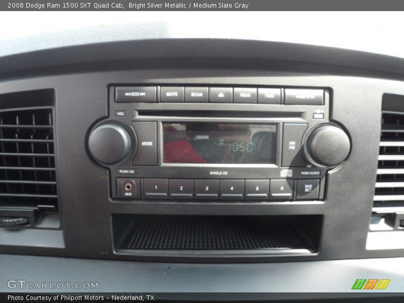 Bright Silver Metallic / Medium Slate Gray 2008 Dodge Ram 1500 SXT Quad Cab