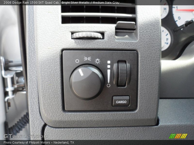 Bright Silver Metallic / Medium Slate Gray 2008 Dodge Ram 1500 SXT Quad Cab