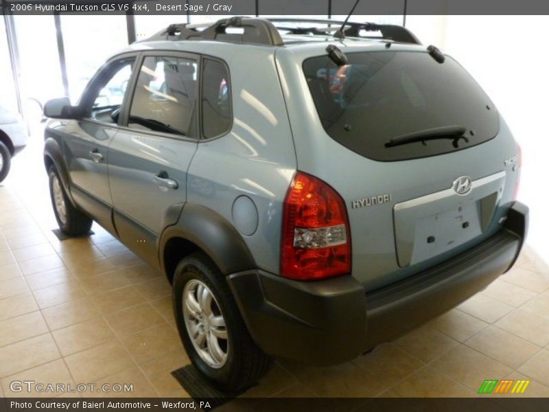 Desert Sage / Gray 2006 Hyundai Tucson GLS V6 4x4
