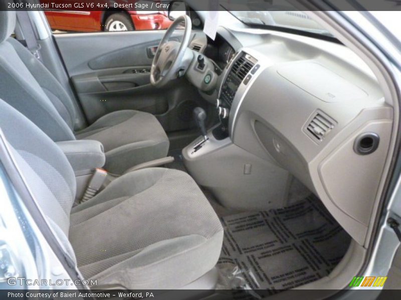 Desert Sage / Gray 2006 Hyundai Tucson GLS V6 4x4