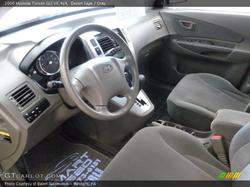 Desert Sage / Gray 2006 Hyundai Tucson GLS V6 4x4