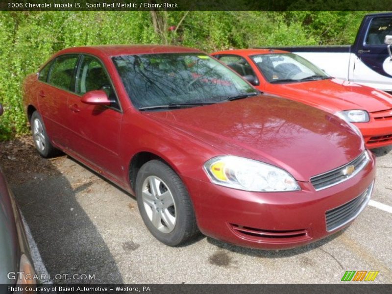 Sport Red Metallic / Ebony Black 2006 Chevrolet Impala LS