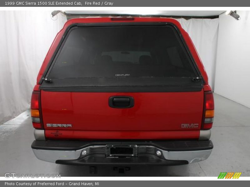 Fire Red / Gray 1999 GMC Sierra 1500 SLE Extended Cab