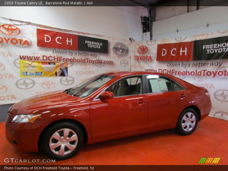 Barcelona Red Metallic / Ash 2009 Toyota Camry LE