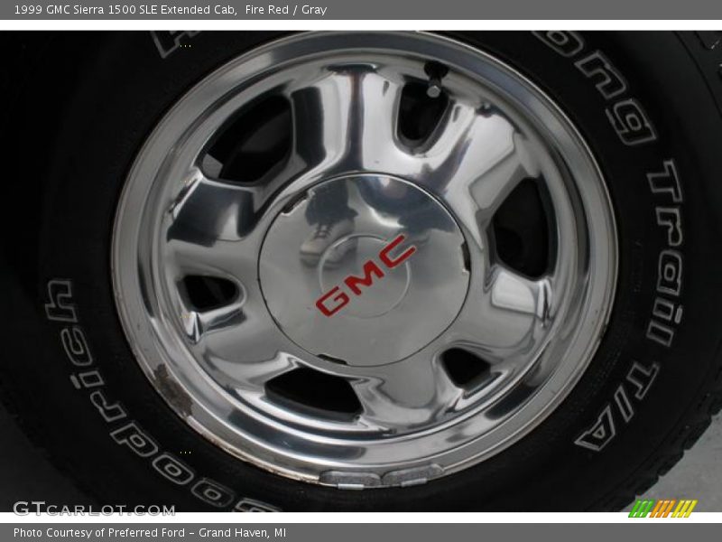 Fire Red / Gray 1999 GMC Sierra 1500 SLE Extended Cab