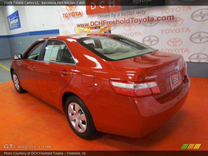 Barcelona Red Metallic / Ash 2009 Toyota Camry LE