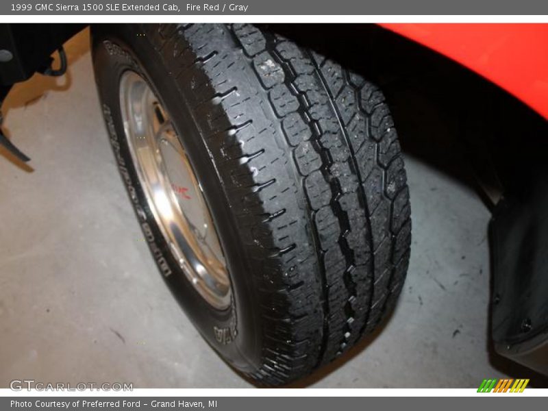 Fire Red / Gray 1999 GMC Sierra 1500 SLE Extended Cab