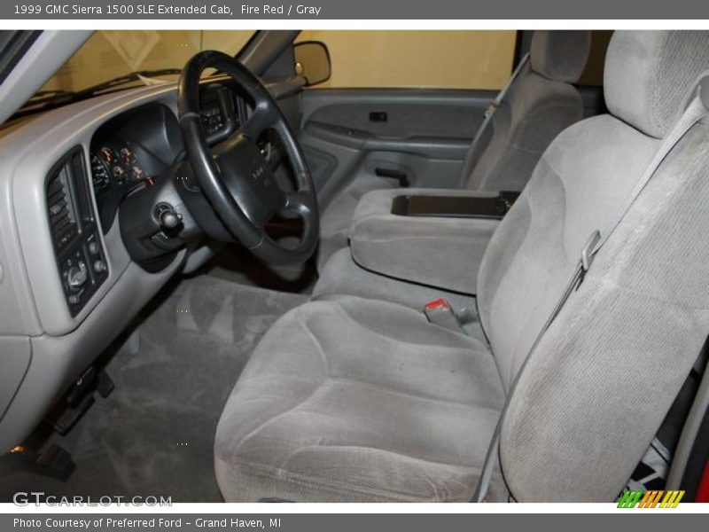 Fire Red / Gray 1999 GMC Sierra 1500 SLE Extended Cab