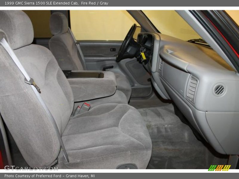 Fire Red / Gray 1999 GMC Sierra 1500 SLE Extended Cab