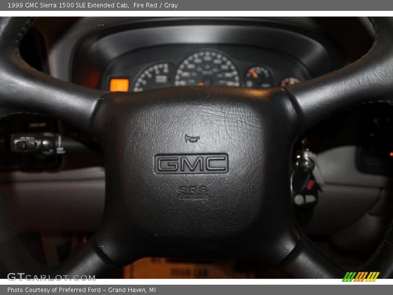 Fire Red / Gray 1999 GMC Sierra 1500 SLE Extended Cab