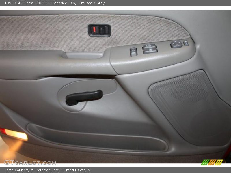 Fire Red / Gray 1999 GMC Sierra 1500 SLE Extended Cab