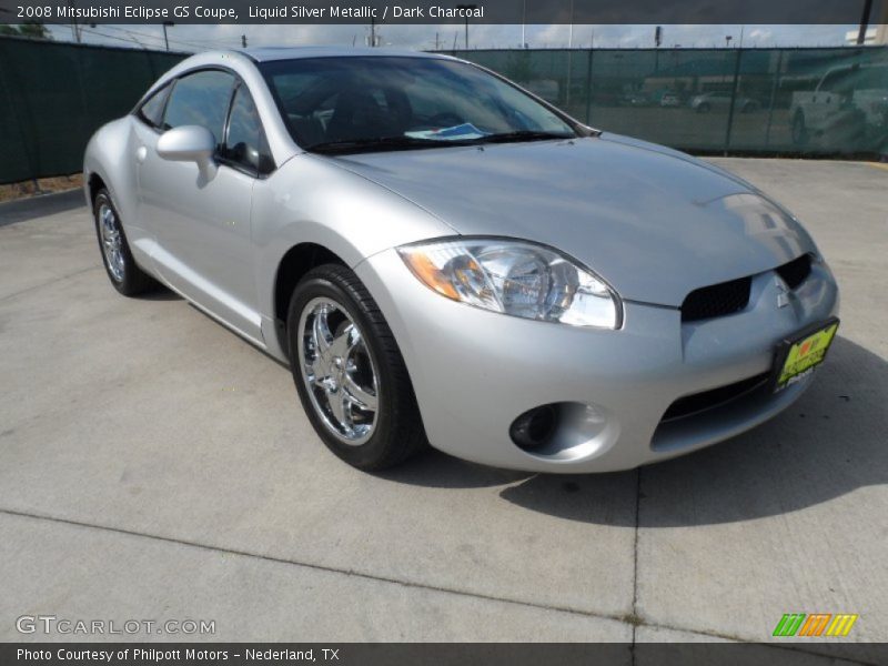 Liquid Silver Metallic / Dark Charcoal 2008 Mitsubishi Eclipse GS Coupe