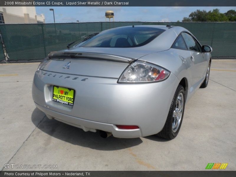 Liquid Silver Metallic / Dark Charcoal 2008 Mitsubishi Eclipse GS Coupe
