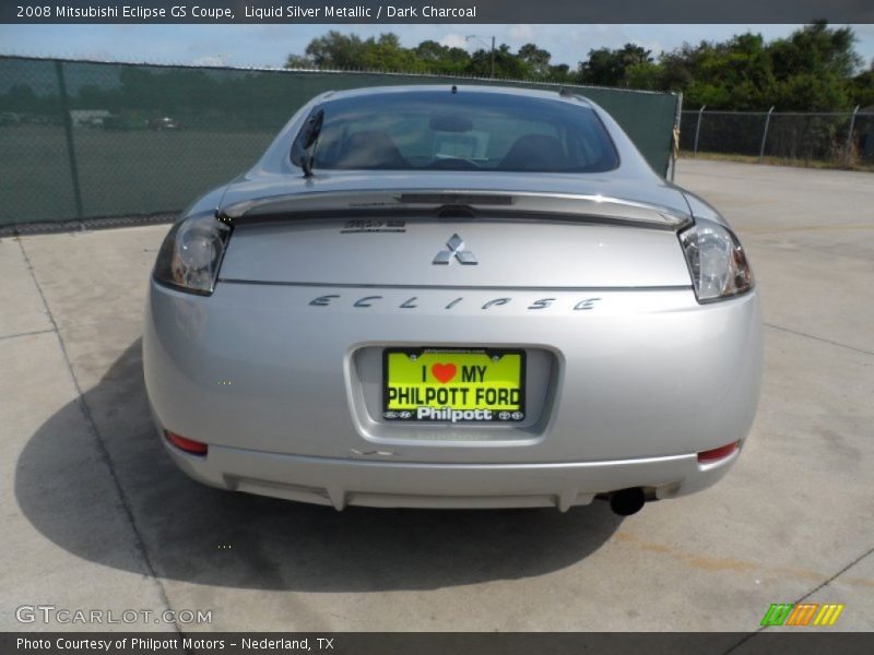 Liquid Silver Metallic / Dark Charcoal 2008 Mitsubishi Eclipse GS Coupe