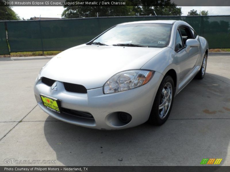 Liquid Silver Metallic / Dark Charcoal 2008 Mitsubishi Eclipse GS Coupe