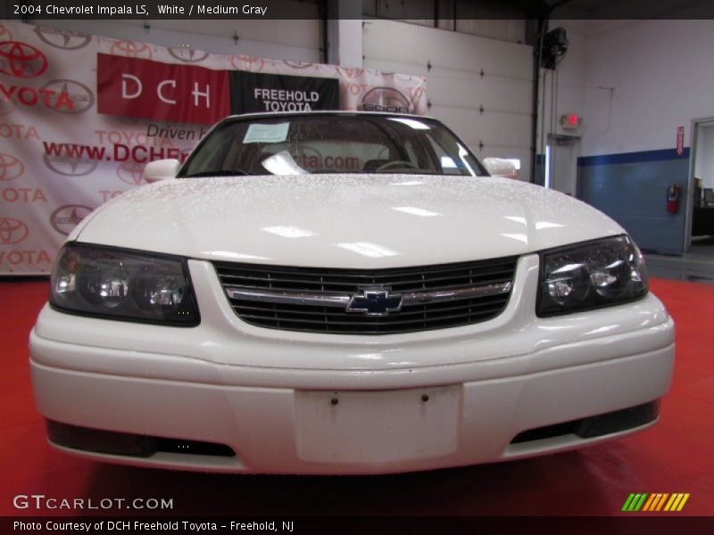White / Medium Gray 2004 Chevrolet Impala LS