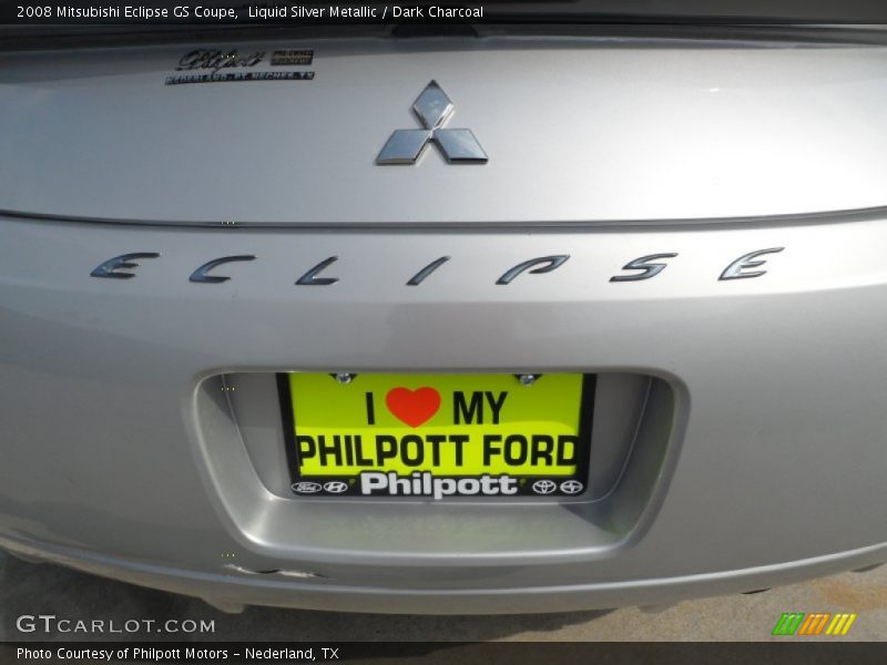 Liquid Silver Metallic / Dark Charcoal 2008 Mitsubishi Eclipse GS Coupe