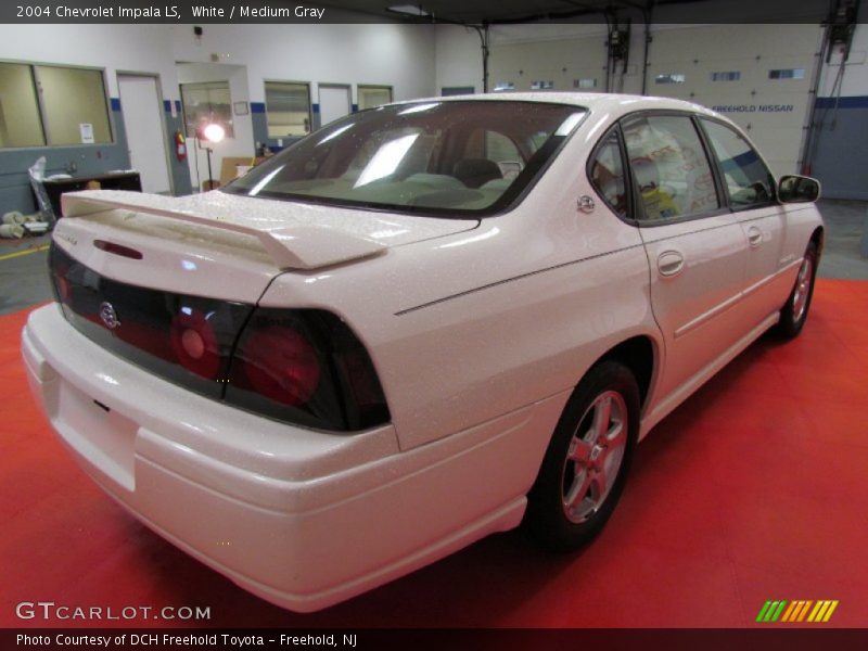 White / Medium Gray 2004 Chevrolet Impala LS