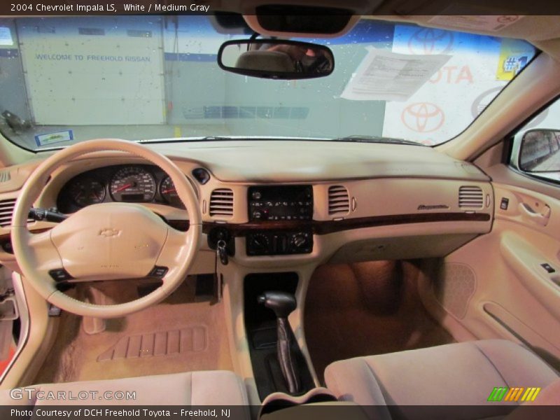 White / Medium Gray 2004 Chevrolet Impala LS