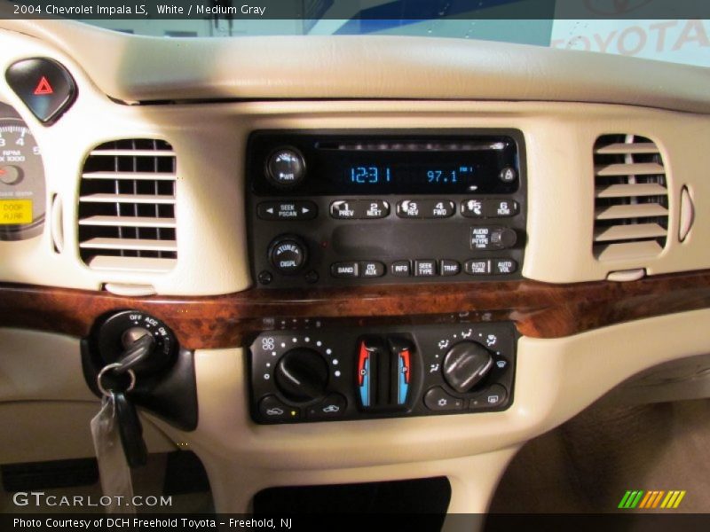 White / Medium Gray 2004 Chevrolet Impala LS