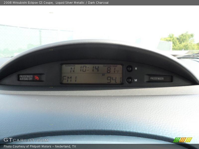Liquid Silver Metallic / Dark Charcoal 2008 Mitsubishi Eclipse GS Coupe