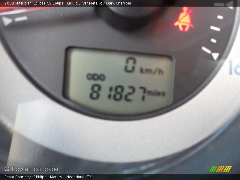 Liquid Silver Metallic / Dark Charcoal 2008 Mitsubishi Eclipse GS Coupe