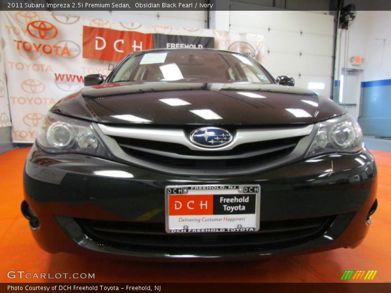 Obsidian Black Pearl / Ivory 2011 Subaru Impreza 2.5i Premium Sedan