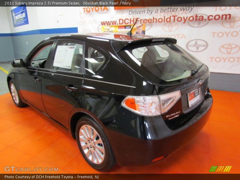 Obsidian Black Pearl / Ivory 2011 Subaru Impreza 2.5i Premium Sedan