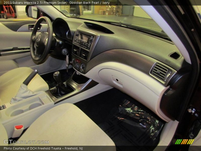 Obsidian Black Pearl / Ivory 2011 Subaru Impreza 2.5i Premium Sedan
