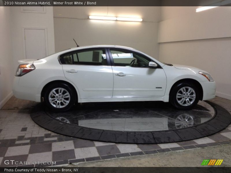 Winter Frost White / Blond 2010 Nissan Altima Hybrid