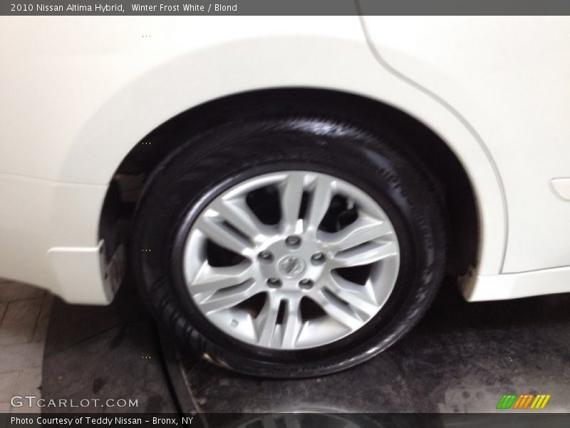 Winter Frost White / Blond 2010 Nissan Altima Hybrid