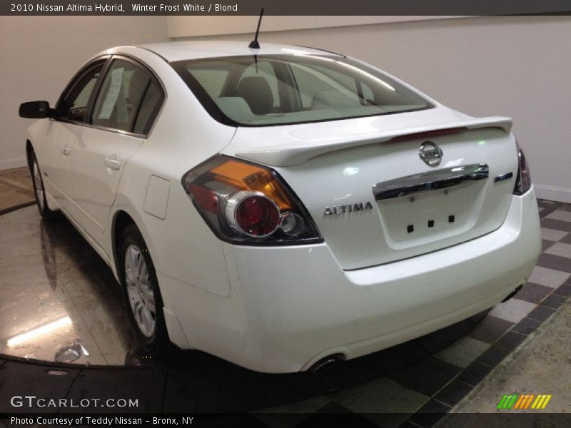 Winter Frost White / Blond 2010 Nissan Altima Hybrid