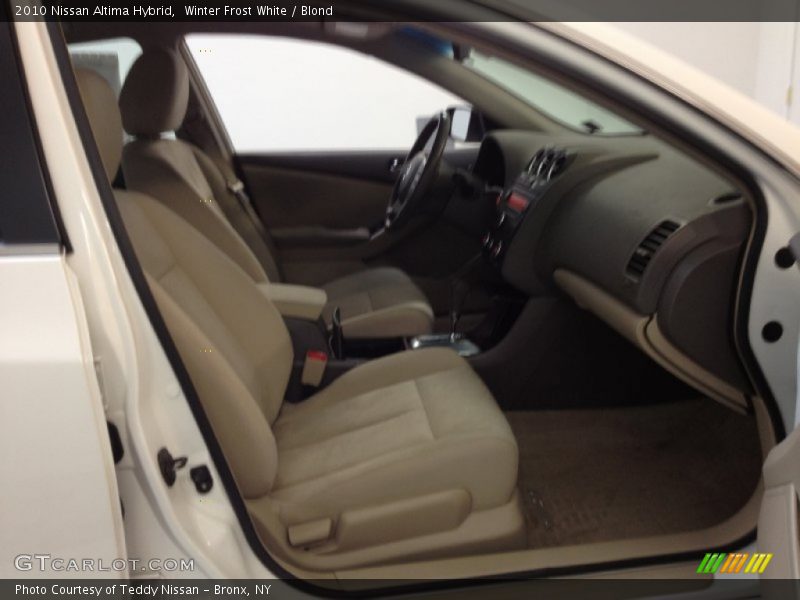 Winter Frost White / Blond 2010 Nissan Altima Hybrid