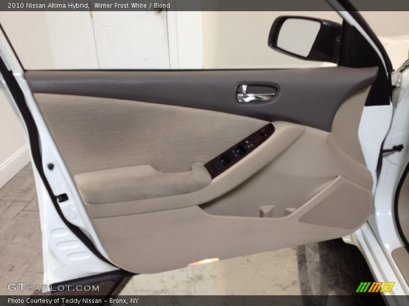 Winter Frost White / Blond 2010 Nissan Altima Hybrid