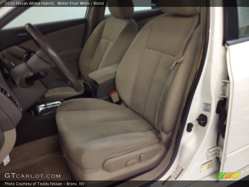 Winter Frost White / Blond 2010 Nissan Altima Hybrid