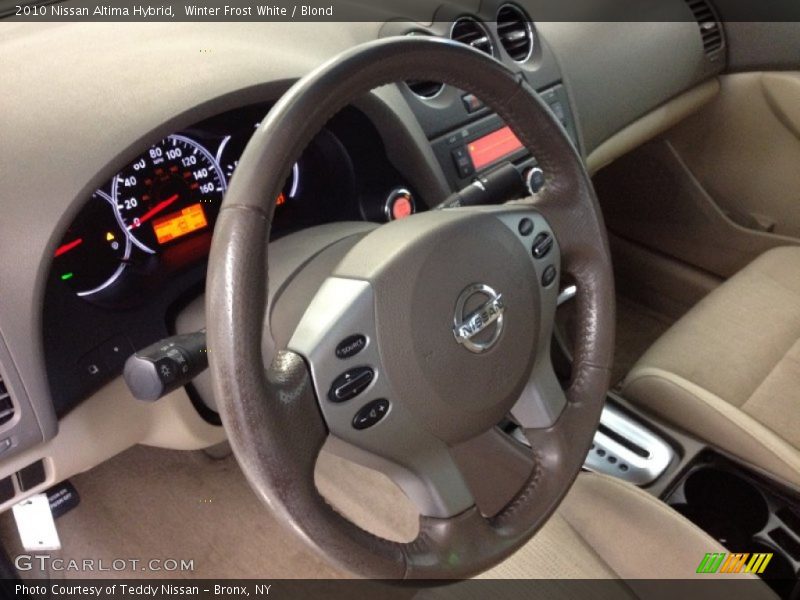 Winter Frost White / Blond 2010 Nissan Altima Hybrid