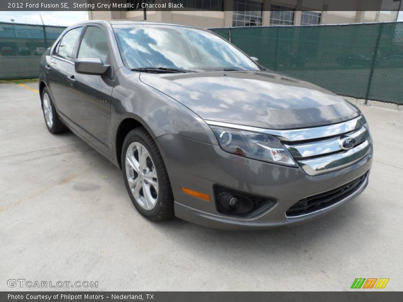 Sterling Grey Metallic / Charcoal Black 2012 Ford Fusion SE