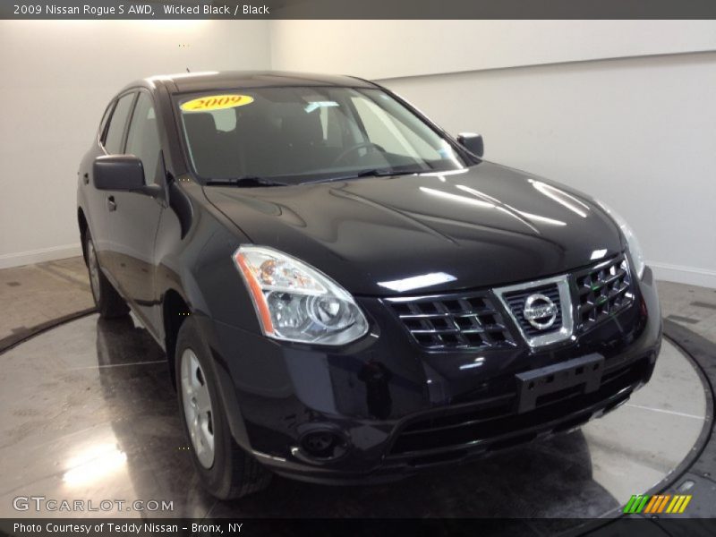 Wicked Black / Black 2009 Nissan Rogue S AWD