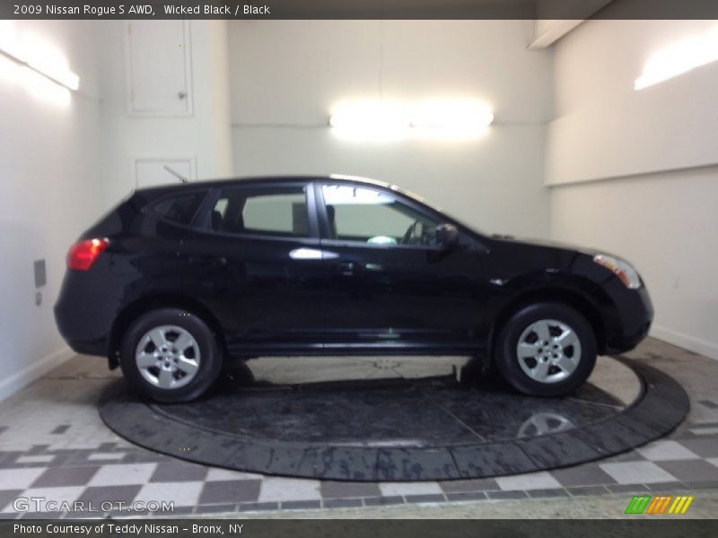 Wicked Black / Black 2009 Nissan Rogue S AWD