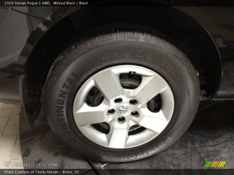 Wicked Black / Black 2009 Nissan Rogue S AWD