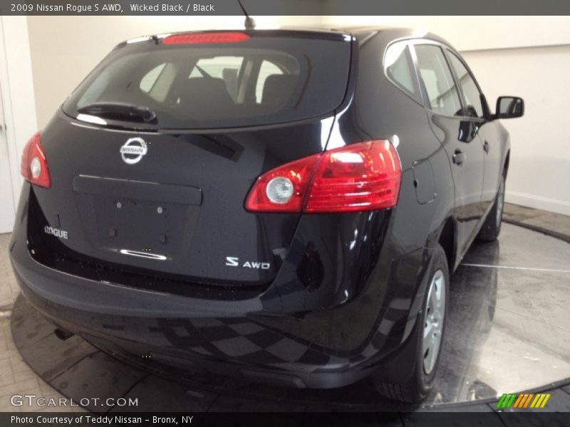Wicked Black / Black 2009 Nissan Rogue S AWD
