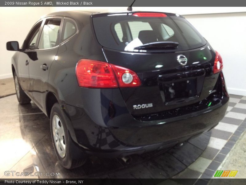 Wicked Black / Black 2009 Nissan Rogue S AWD