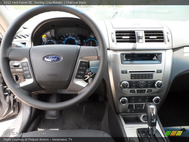 Sterling Grey Metallic / Charcoal Black 2012 Ford Fusion SE