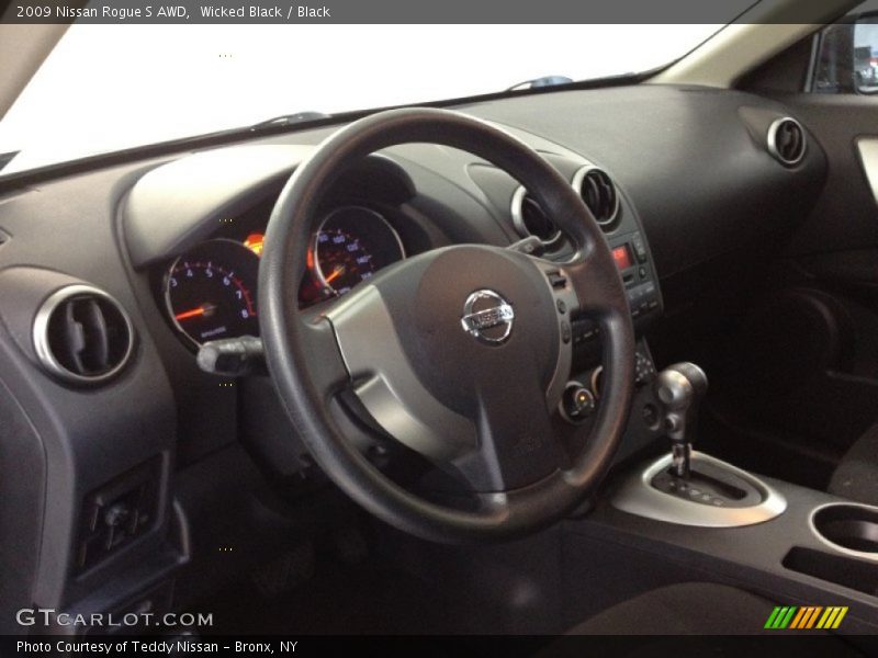 Wicked Black / Black 2009 Nissan Rogue S AWD