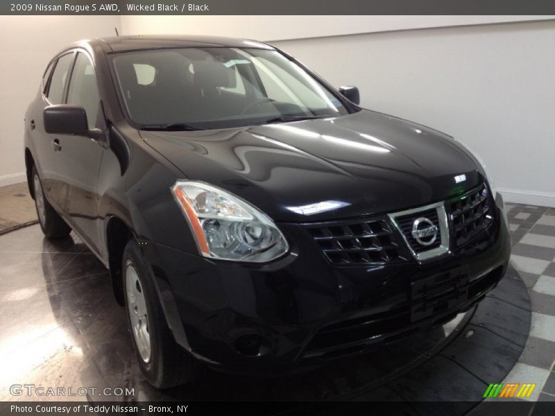 Wicked Black / Black 2009 Nissan Rogue S AWD