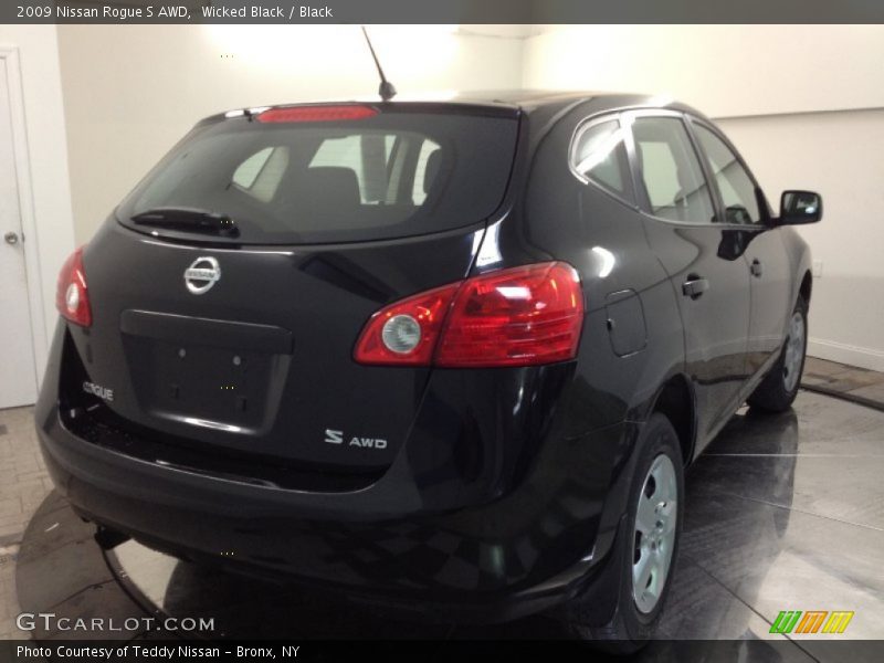 Wicked Black / Black 2009 Nissan Rogue S AWD