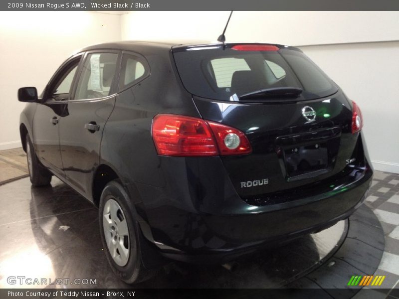 Wicked Black / Black 2009 Nissan Rogue S AWD