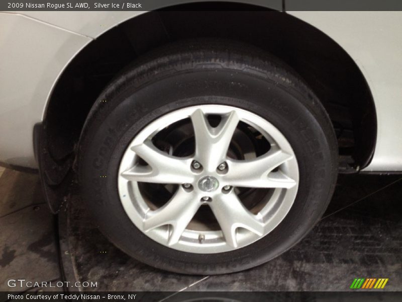 Silver Ice / Black 2009 Nissan Rogue SL AWD